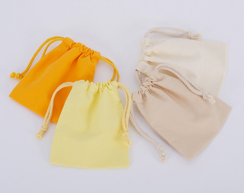 50Pack Cotton Canvas Gift Drawstring Bags Storage Pouch Sack with String