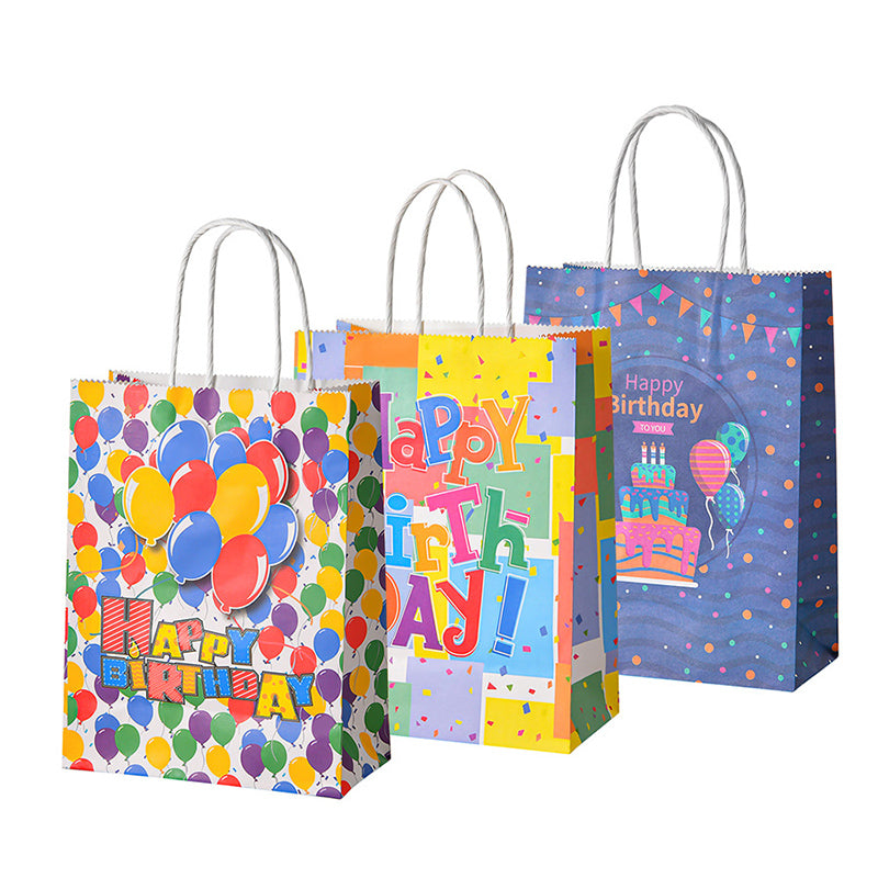 Custom Kraft Paper Gift Bags with Logo- 1000Pack