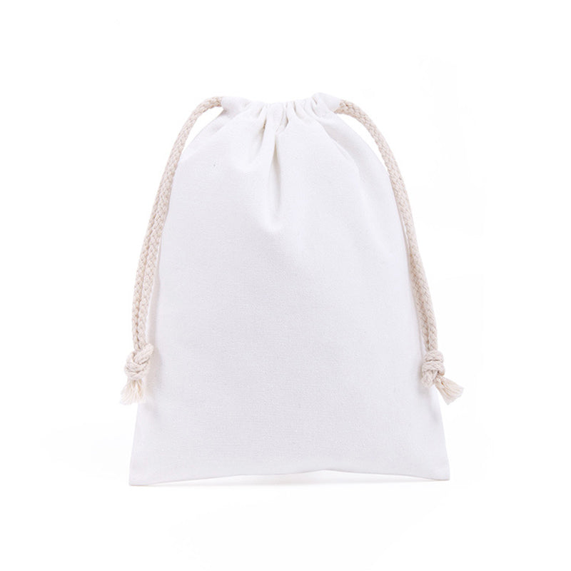 50Pack Cotton Canvas Gift Drawstring Bags Storage Pouch Sack with String
