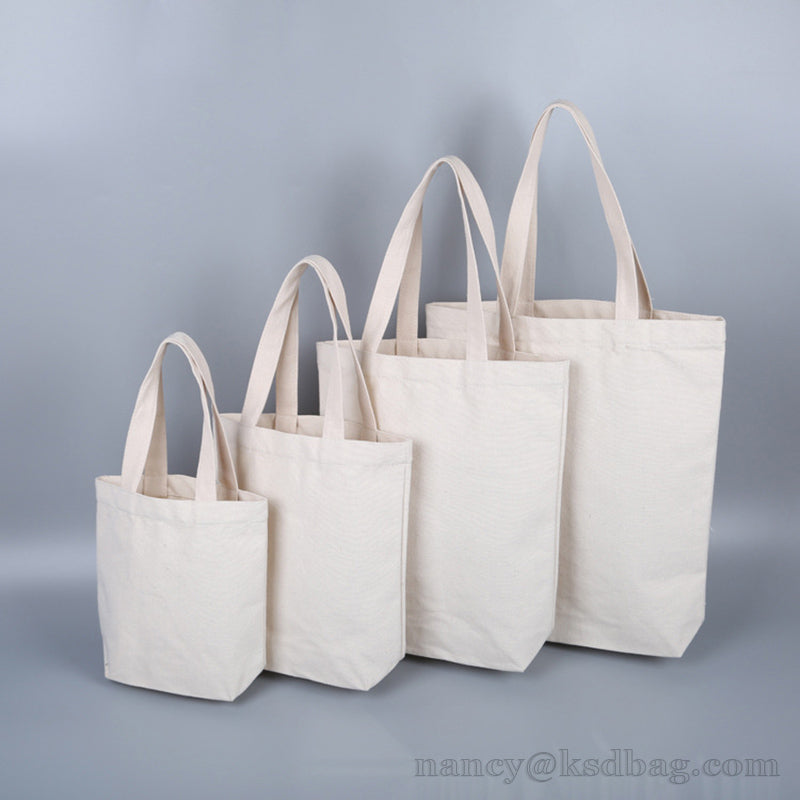 Wholesale 12Oz Natural Black Canvas Tote Bags Handbags for Women 200Pcs