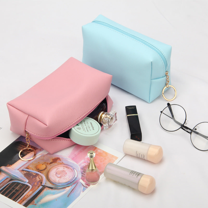 PU Leather Makeup Bag Cosmetic Zipper Pouch with Lining inside 50-Pack