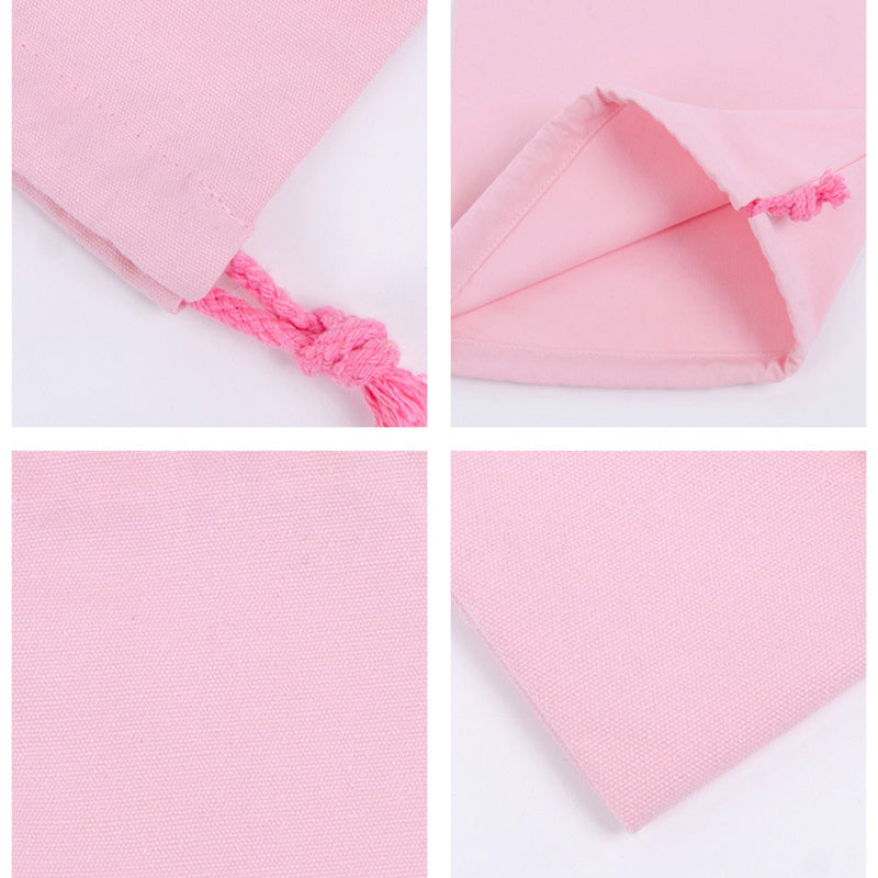 50Pack Cotton Canvas Gift Drawstring Bags Storage Pouch Sack with String