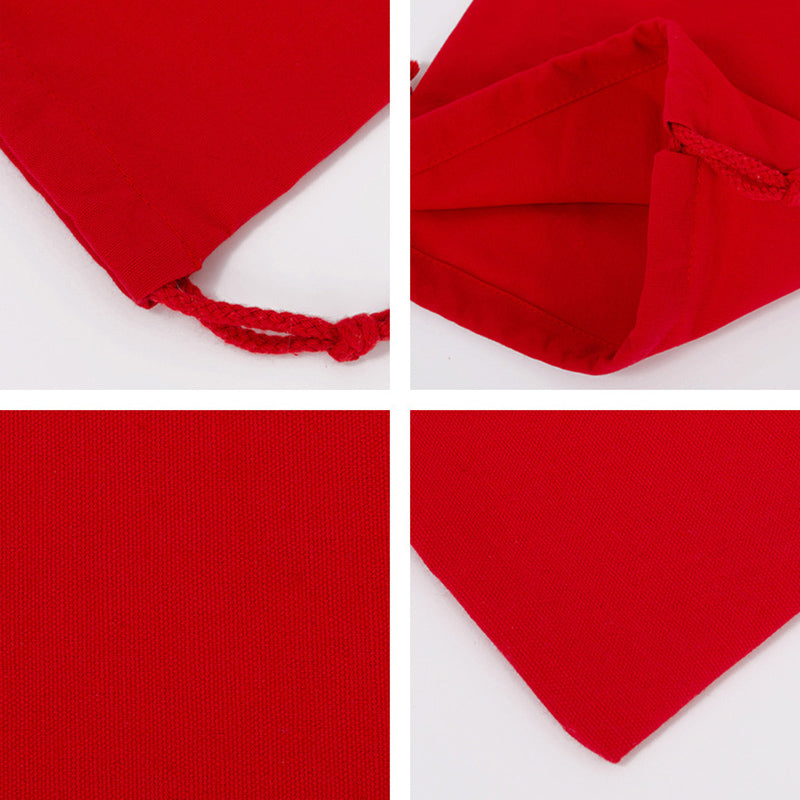 50Pack Cotton Canvas Gift Drawstring Bags Storage Pouch Sack with String