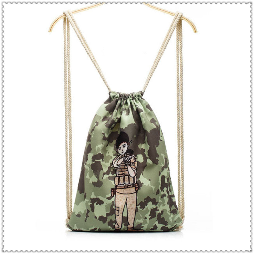 250Pack Custom Full Color Printed Drawstring Backpack Bags For School Boys Girls Sports