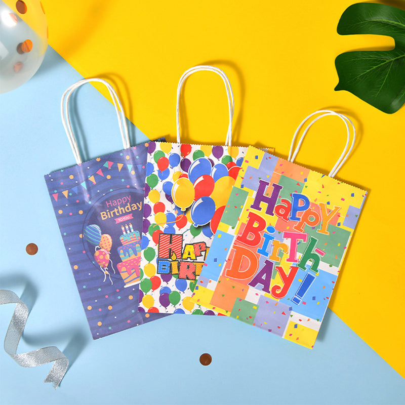 Custom Kraft Paper Gift Bags with Logo- 1000Pack