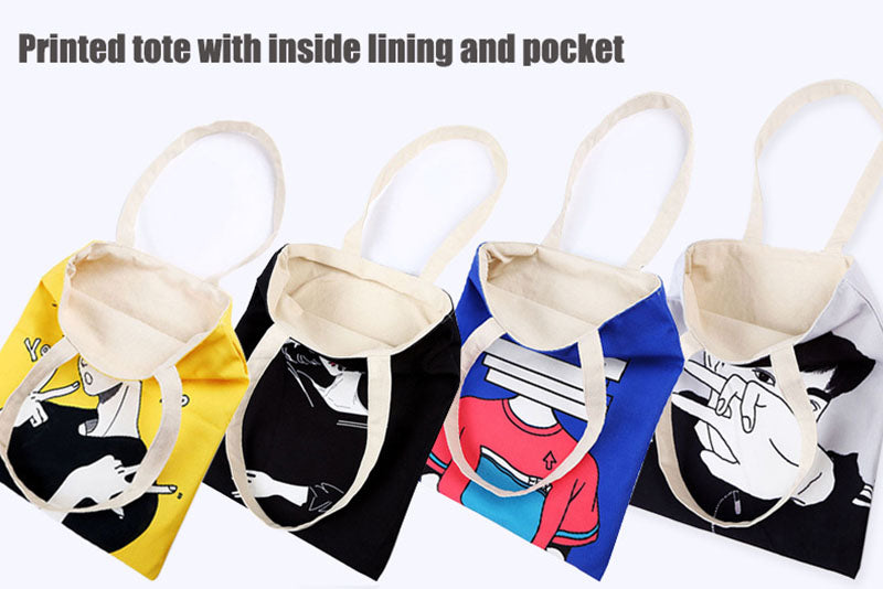 Personalize Custom Printed Canvas Tote with Your design