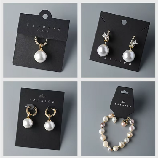 Custom Earring Necklace Jewelry Cards  with Logo-1000Pieces