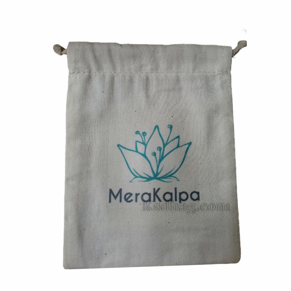 Custom Cotton Drawstring Gift Bags with Your Logo Printed 100Pack