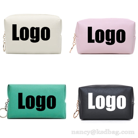 Custom Makeup Bag with Zipper Personalized Cosmetic Zippered Pouch 500Pcs